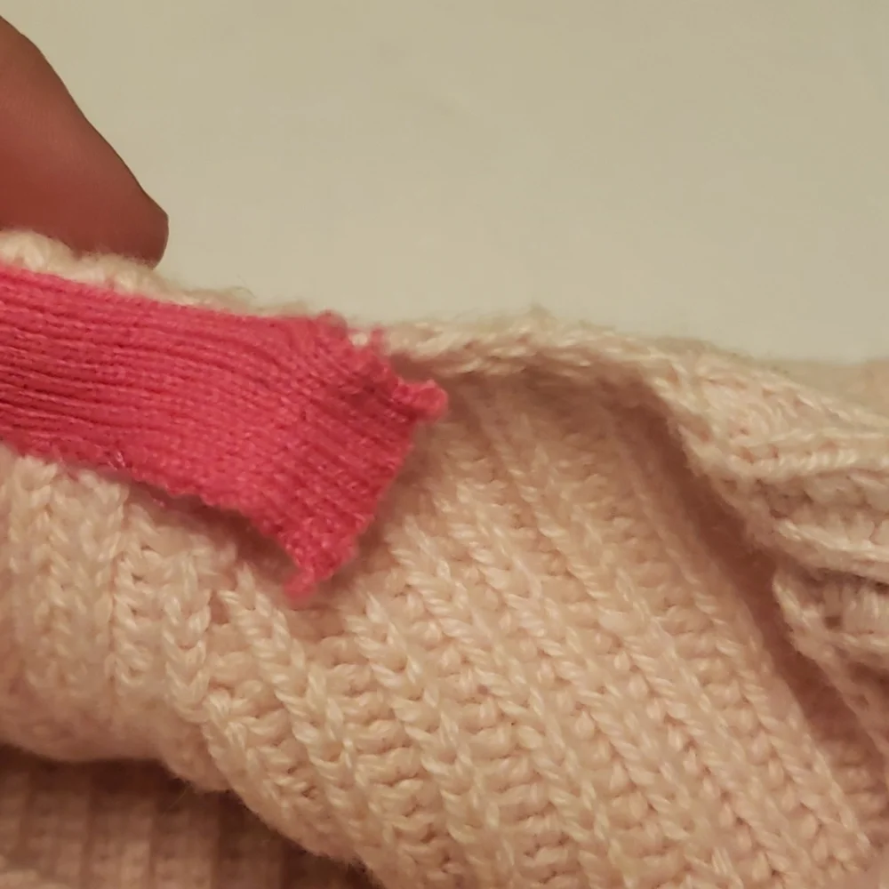 Lou & Grey Pink Ribbed Oversided Sweater